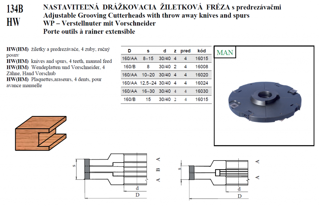NASTAVITEĽNÁ DRÁŽKOVACIA FRÉZA - 03