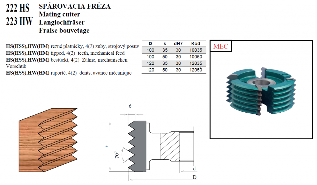 SPÁROVACIA FRÉZA 02